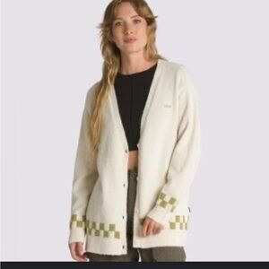 Vans LOWCHECK II CARDIGAN IN TURTLEDOVE 4 button down sweater xs/s